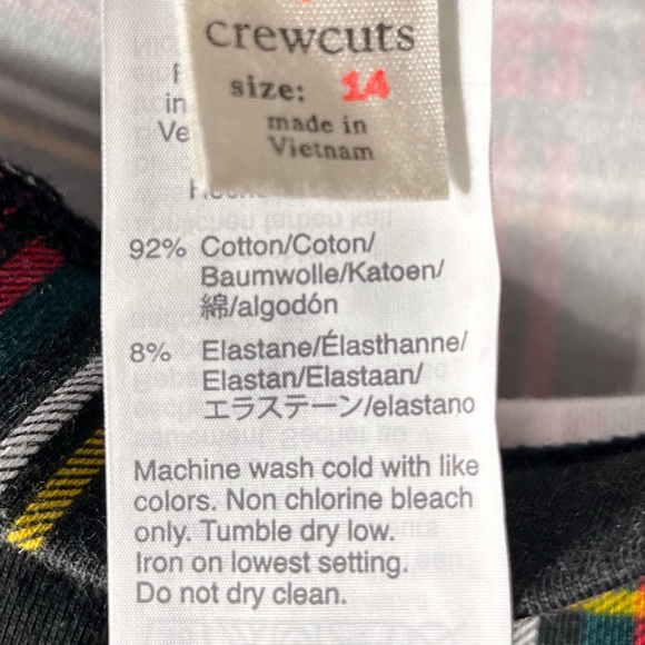 J.Crew Crew Cuts Stewart Tartan Plaid Size 14 - Picture 7 of 7